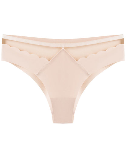 Hip Lifting Low Waist Ice Silk Seamless Invisible Breathable Briefs