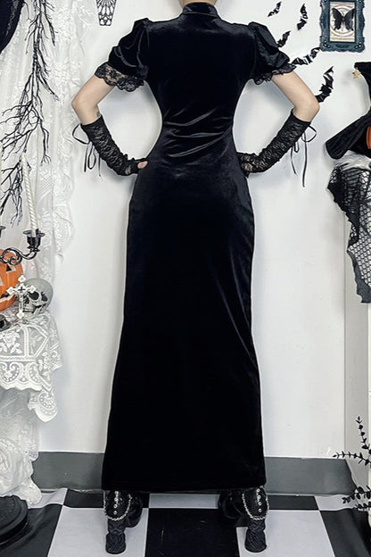 Slim Fit Oriental Gothic Dress