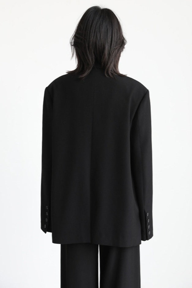 Belted Shoulder Detail Blazer