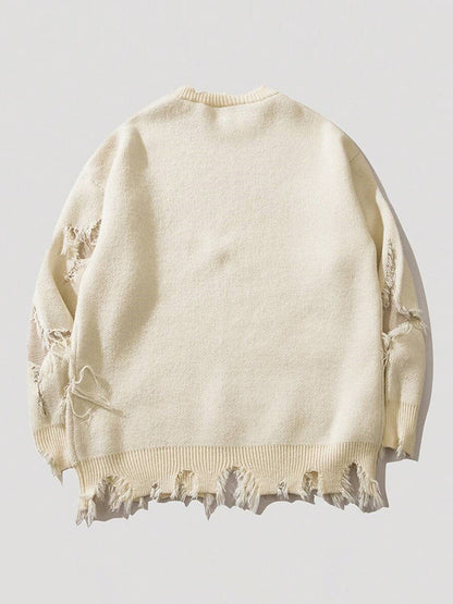 Street Skull Print Oversized Sweaters