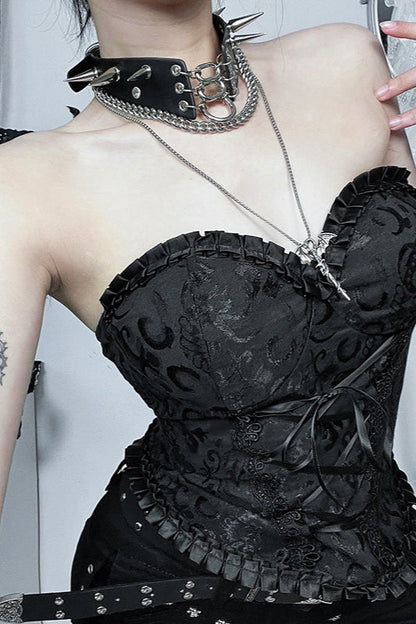 Slim Fit Gothic Tie Strap Corset