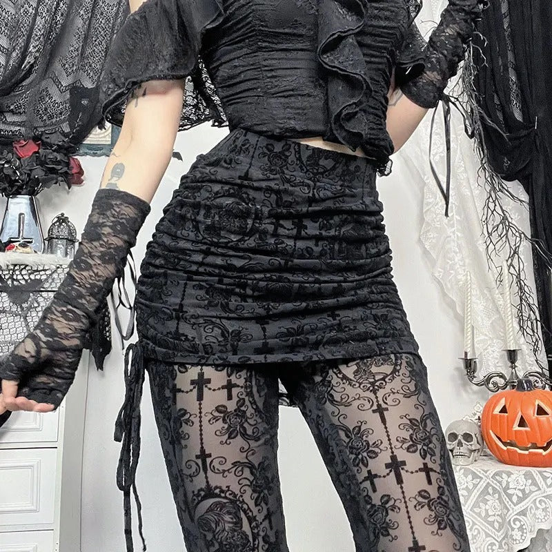 Gothic Lace Cargo Pants