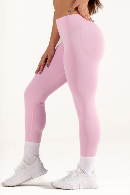 Seamless High-Waist V-Cut Tummy Control Yoga Leggings