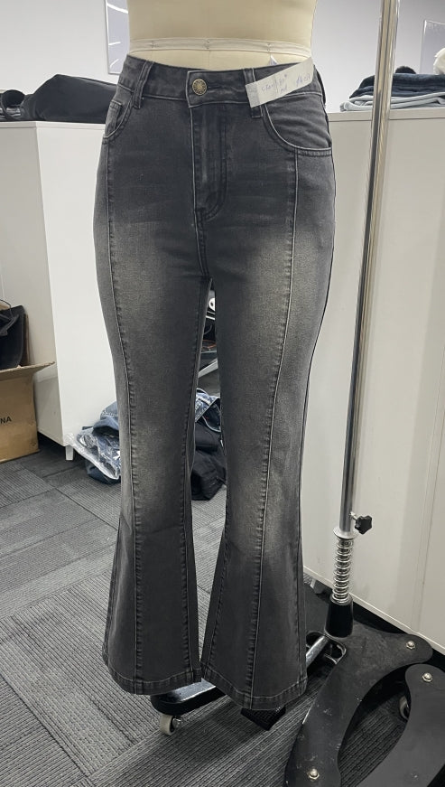 Slim Fit Blue Flare Jeans