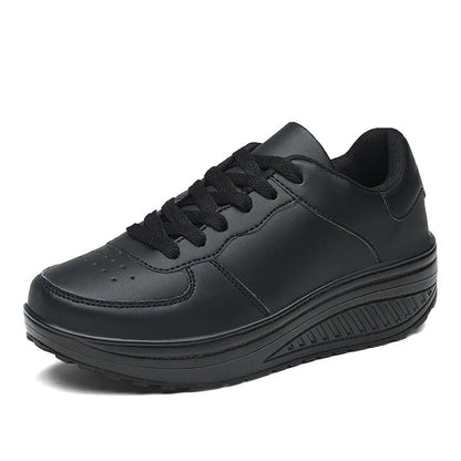 Women's Casual Black Suede Trainers with Lace-Up Closure | Ideal for All Seasons