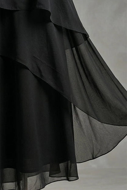 Ethereal Layered Ruffle Maxi Dress