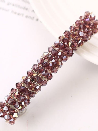 1PC Hair Clip For Daily Glitter Shiny Reinstone Alloy for Women