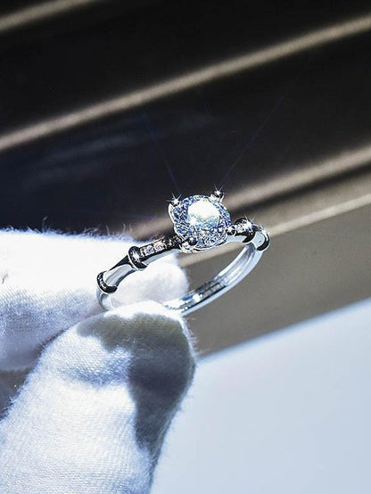 Wedding Ring For Anniversary Party Evening Gift Imitation Diamond Alloy Classic for Women