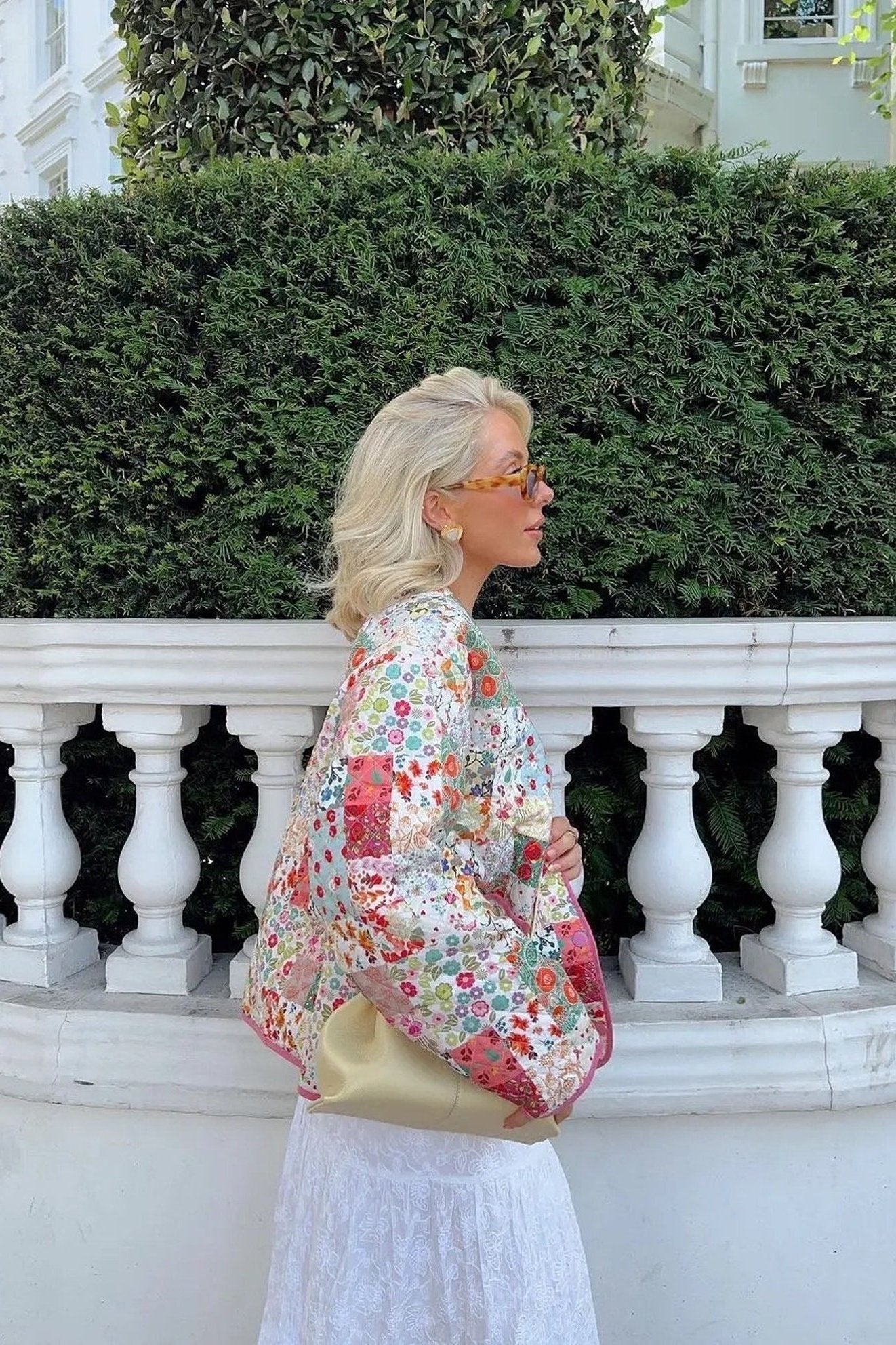 Conjunto de chaqueta acolchada con estampado Dana