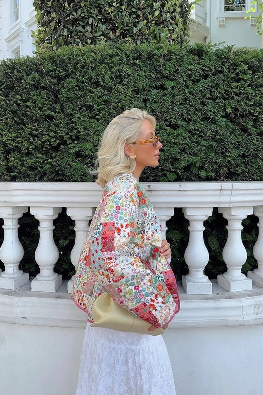 Conjunto de chaqueta acolchada con estampado Dana