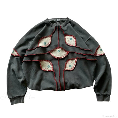 Dark Anime Visual Pullover Hoodie