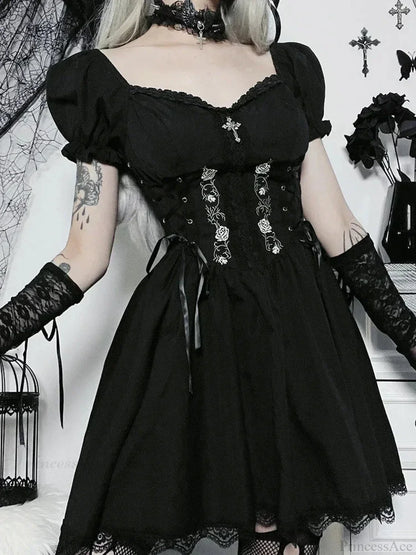 Dark Bandage Corset Small Dress