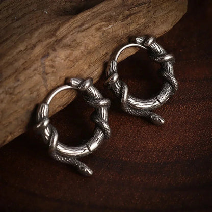 Dark Black Skull Awl Rock Declaration Earring