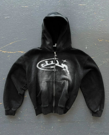 Dark Embroidered Cleansing Sweatshirt