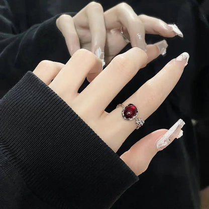 Dark Gothic Crimson Ring