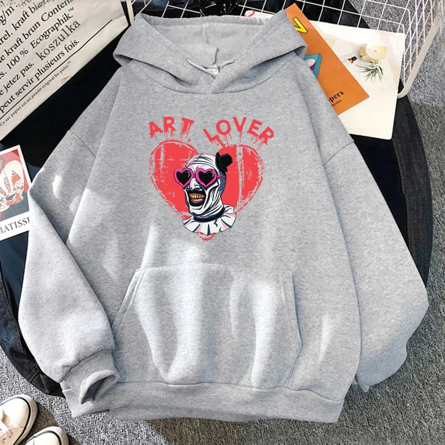 Dark Jester Graphic Pullover Hoodie
