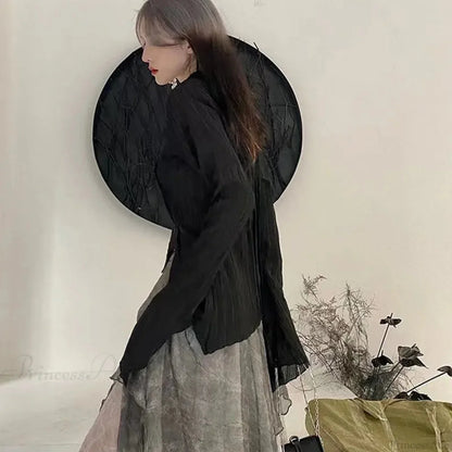 Dark Unpredictable Stylish Blouse
