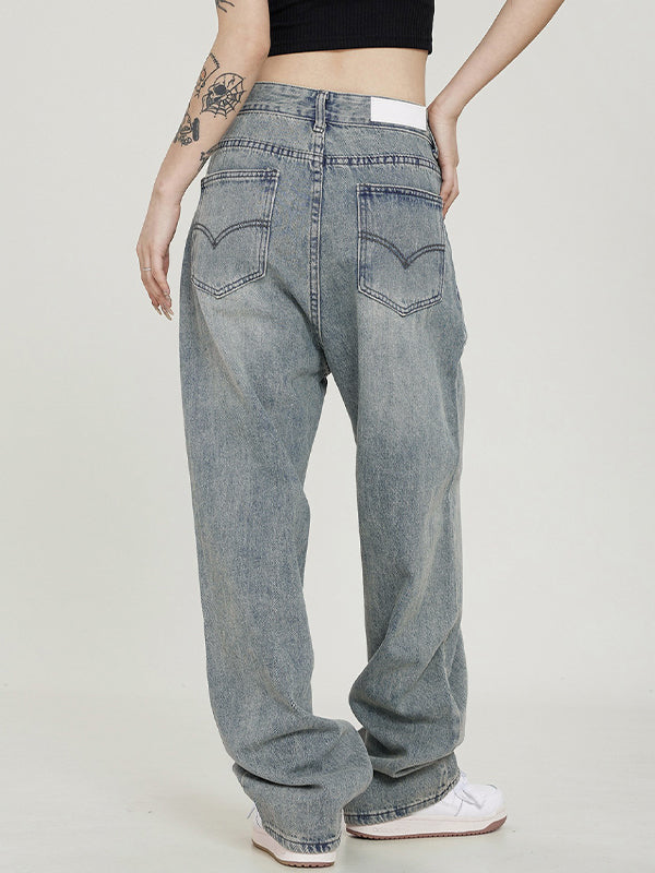 Vintage Light Wash Boyfriend Jeans