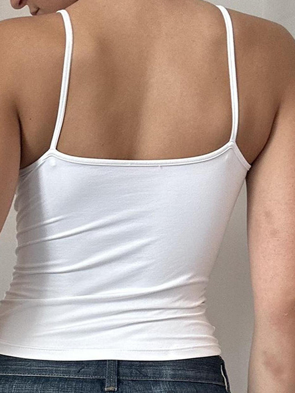 Tight Slimming Solid Color Foundation Cami Top