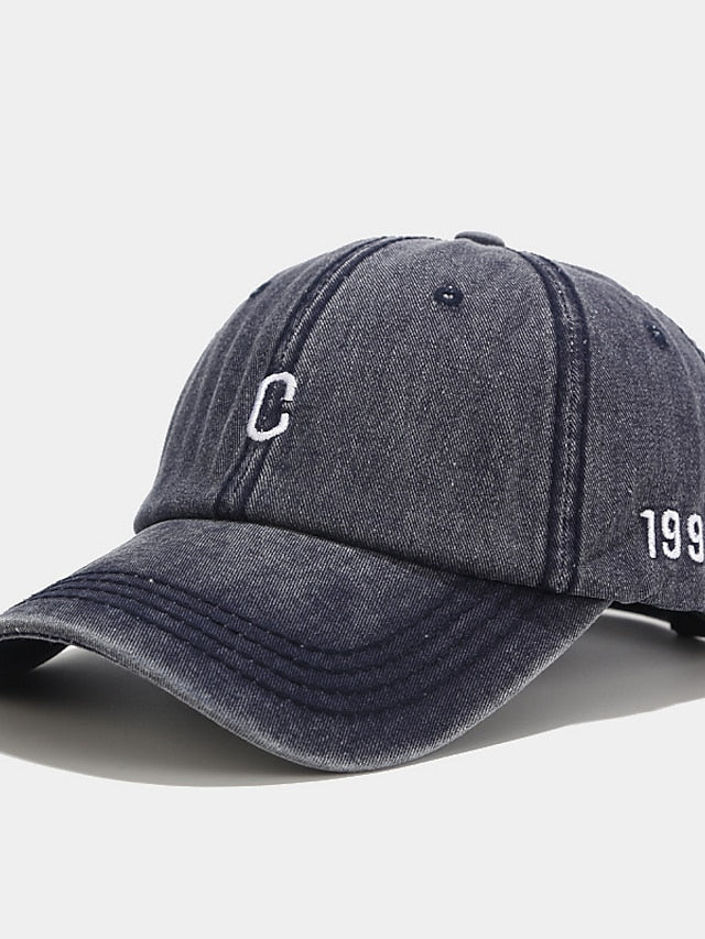 1pcs Embroidery Plain Baseball Hats Washed Cotton Cap For Men Women Adjustable Snapback Caps Baseball Cap Letter Dad Hat for Women