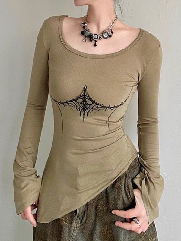 Irregular Long Sleeve Tee