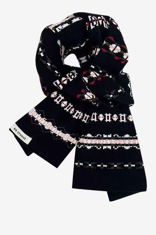 Striped Knit Vintage Warm Versatile Scarf