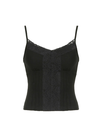 Lace V-Neck Divider Cami Top