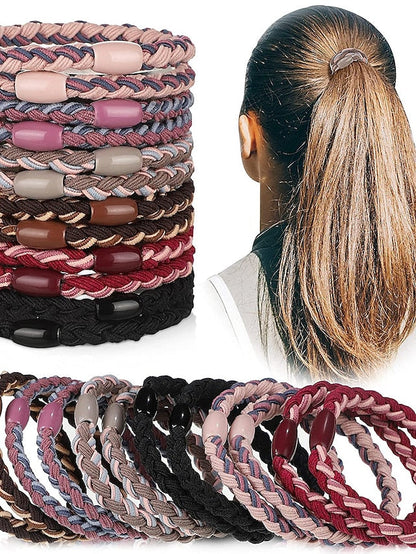 12pcs Weaved Hair Ties Hair Tie For Daily Thread Cord for Women