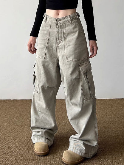 Multi-Pocket Design Cargo Jeans