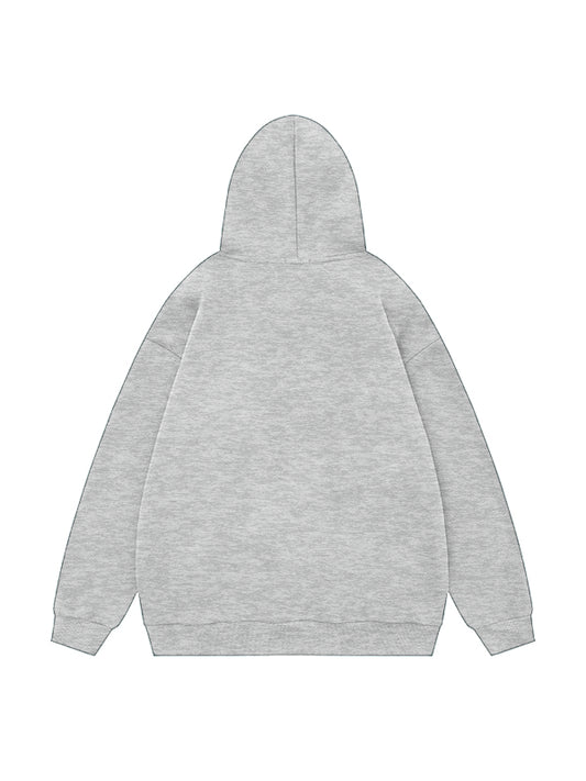 Vintage Star Print Oversized Hoodie