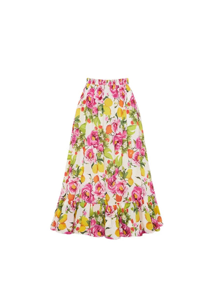 Conjunto de bikini de cintura alta con estampado floral