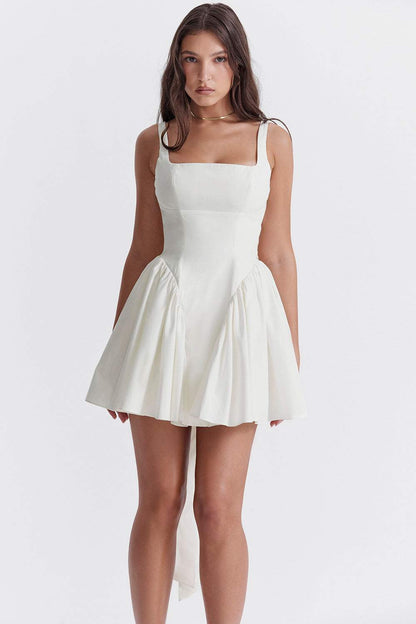 Minivestido Debby con espalda descubierta y lazo