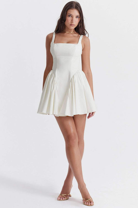 Minivestido Debby con espalda descubierta y lazo