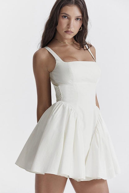 Minivestido Debby con espalda descubierta y lazo