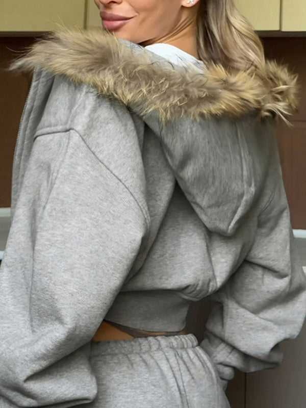 Fur Patchwork Jacket