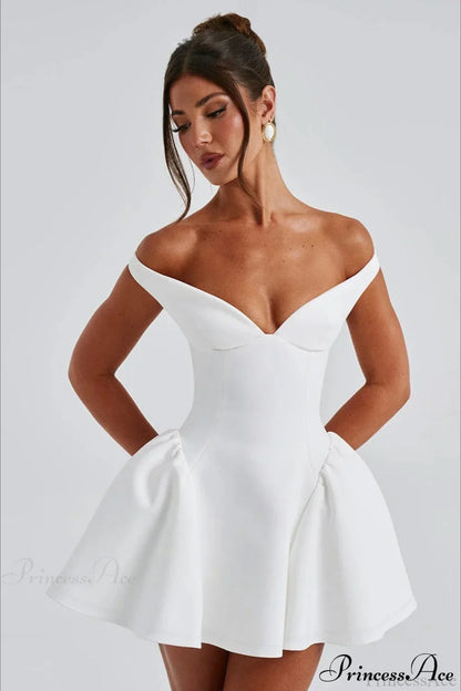 Deep V-Neck Open-Back Edgy Solid Party Dress