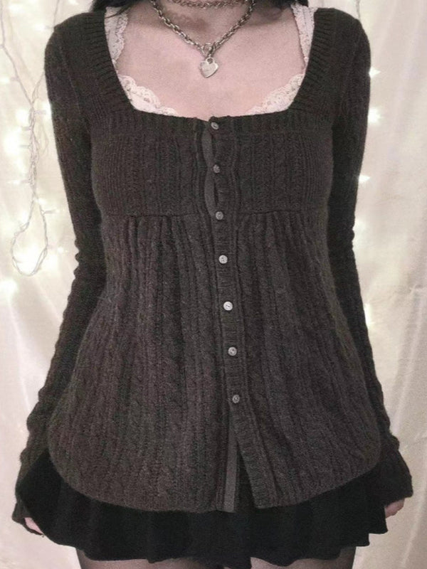 Sweet Style Lace Stitching Cardigan