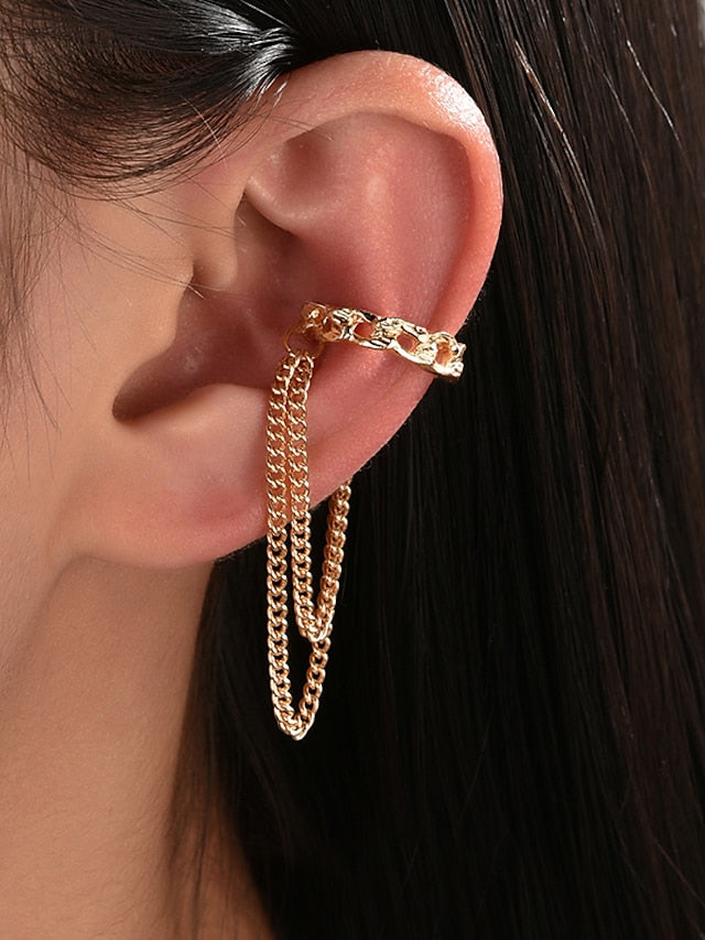 1PC Ear Clips For Daily Date Beach Alloy Vintage Style Fashion for Women