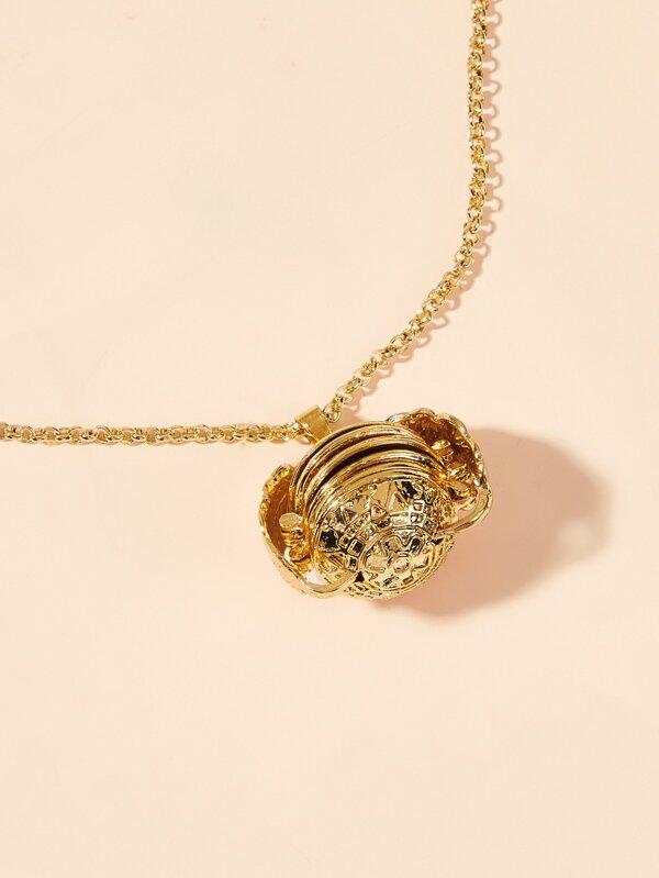 Detachable Lock Charm Chain Necklace 1pc for Women