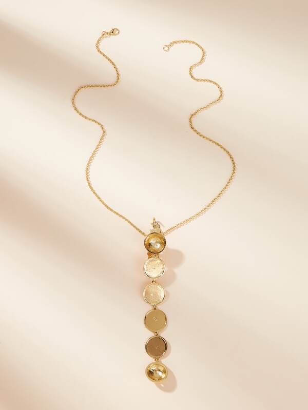 Detachable Lock Charm Chain Necklace 1pc for Women