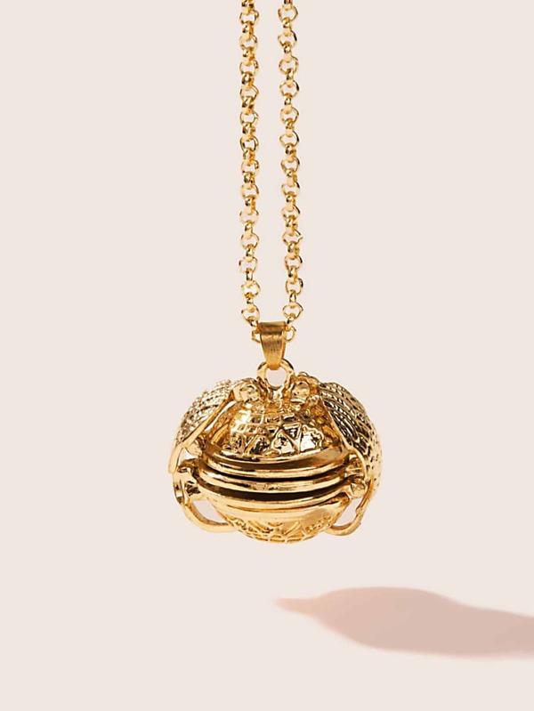 Detachable Lock Charm Chain Necklace 1pc for Women