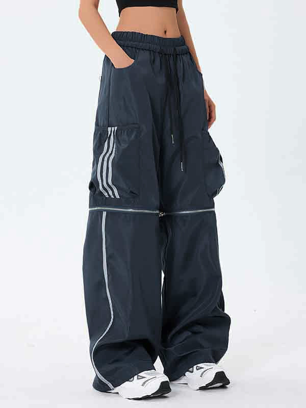 Pocket Knee Zip Up Design Cargo Pants