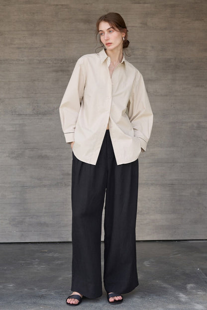 French Lazy Sheer Blouse