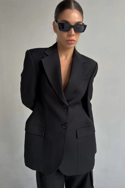 Elegant Longline Casual Blazer