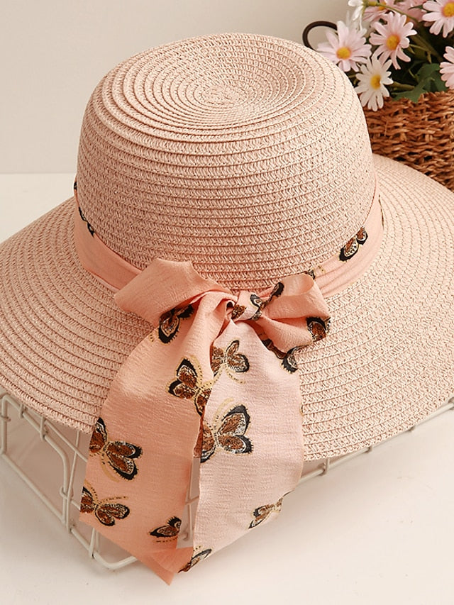 Sun Hat Holiday Straw Vacation Casual Beach Sunscreen Breathability Comfortable 1 pcs for Women