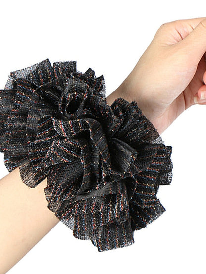 Oversize Scrunchies Giant Large Intestine Big Hair Ties Elastic Rubber Bands Glitter Ponytail Holder Hijab Volumizing Scrunchies for Women