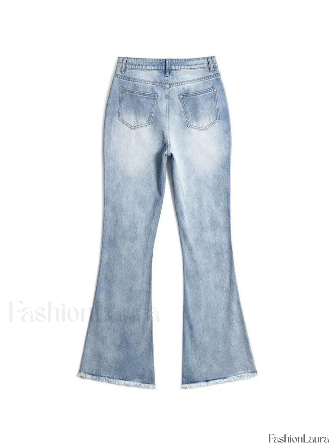 Distressed High Waist Ripped Jeans