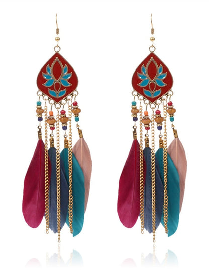 Earrings Ethnic Style Street Color Block Earring for Women