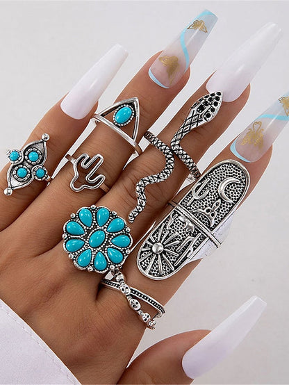 Rings Archaistic Holiday Floral Ring for Women