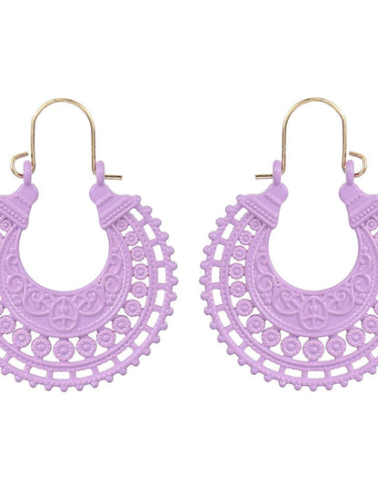 Earrings Chic & Modern Party Moon Earring / Yellow / Red / Green / Fall / Winter for Women